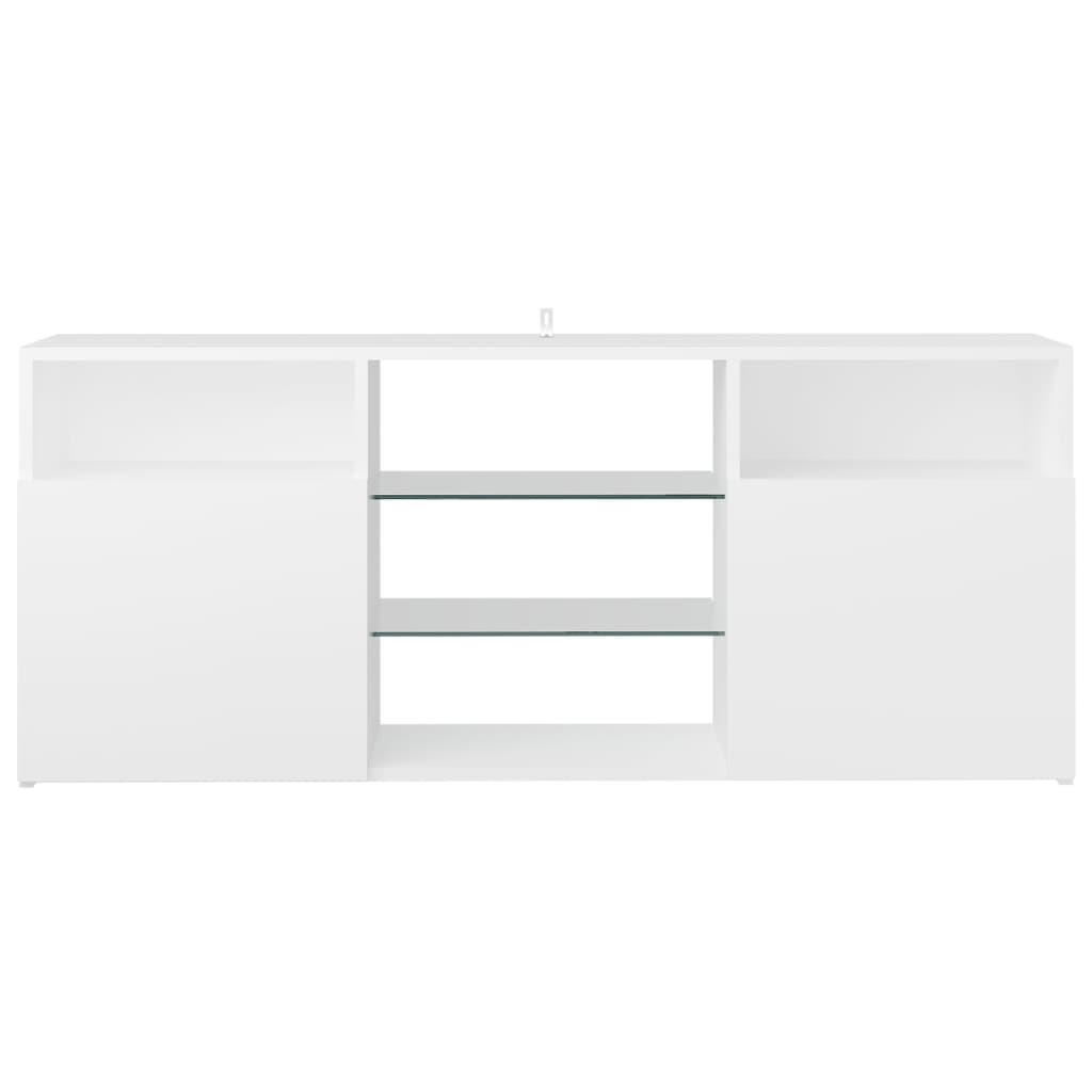 Tv-meubel met LED-verlichting 120x30x50 cm wit is nu te koop bij PeponiXL, paradijselijk wonen!