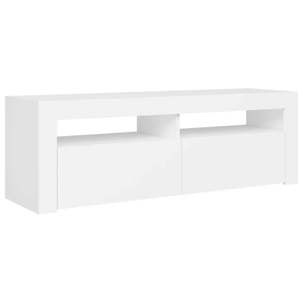 Tv-meubel met LED-verlichting 120x35x40 cm wit is nu te koop bij PeponiXL, paradijselijk wonen!