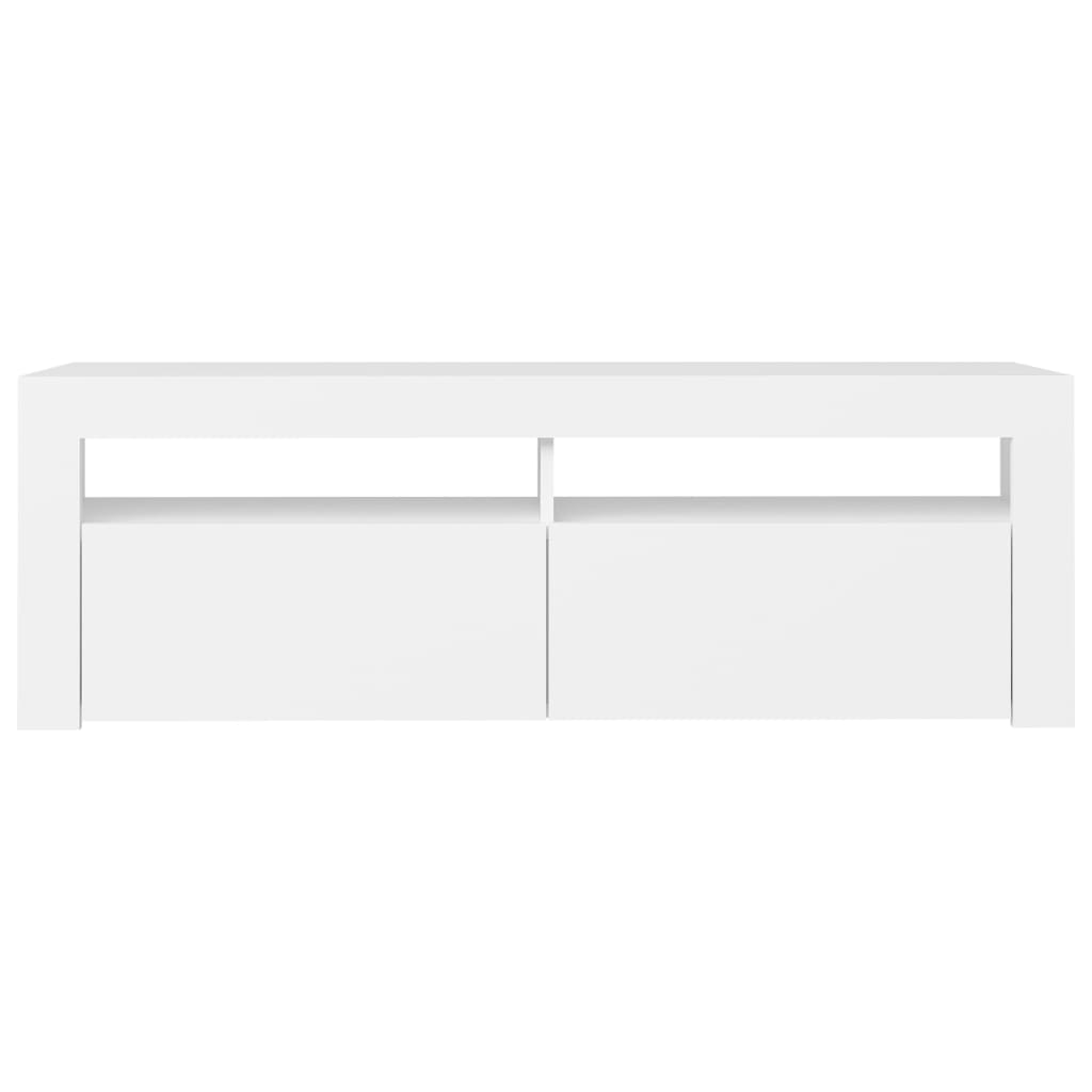 Tv-meubel met LED-verlichting 120x35x40 cm wit is nu te koop bij PeponiXL, paradijselijk wonen!
