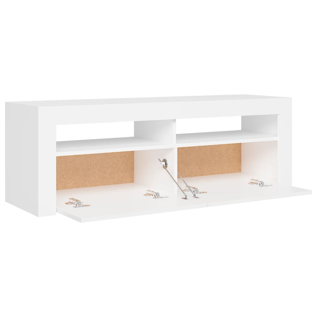 Tv-meubel met LED-verlichting 120x35x40 cm wit is nu te koop bij PeponiXL, paradijselijk wonen!