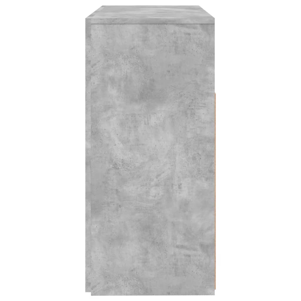Dressoir met LED-verlichting 80x35x75 cm betongrijs is nu te koop bij PeponiXL, paradijselijk wonen!