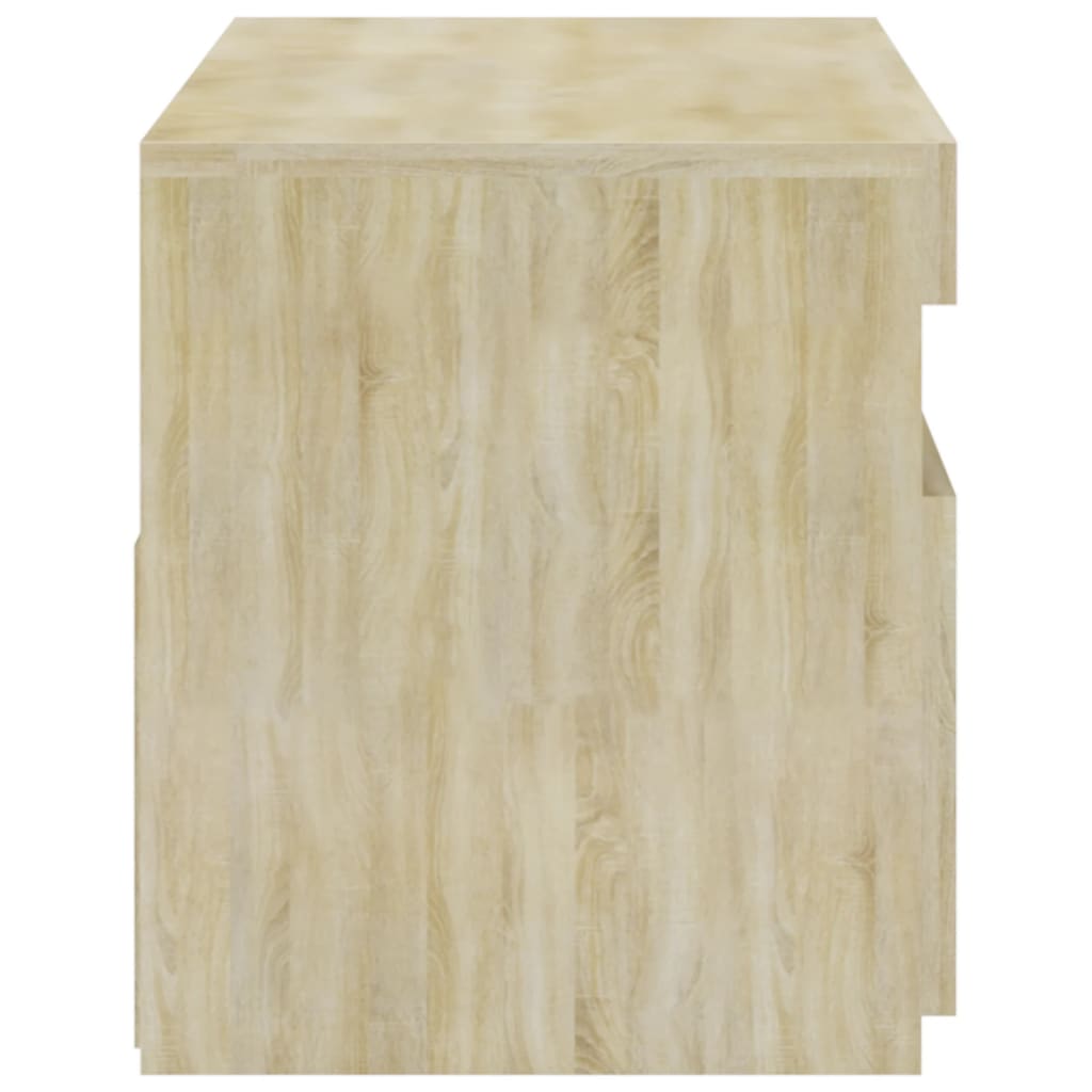 Tv-meubel met LED-verlichting 75x35x40 cm sonoma eikenkleurig is nu te koop bij PeponiXL, paradijselijk wonen!