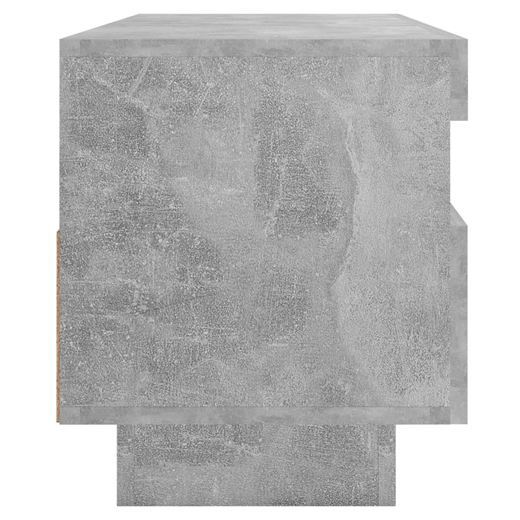 Tv-meubel met LED-verlichting 100x35x40 cm betongrijs is nu te koop bij PeponiXL, paradijselijk wonen!