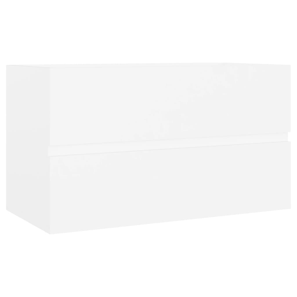 Wastafelkast 80x38,5x45 cm bewerkt hout wit is nu te koop bij PeponiXL, paradijselijk wonen!