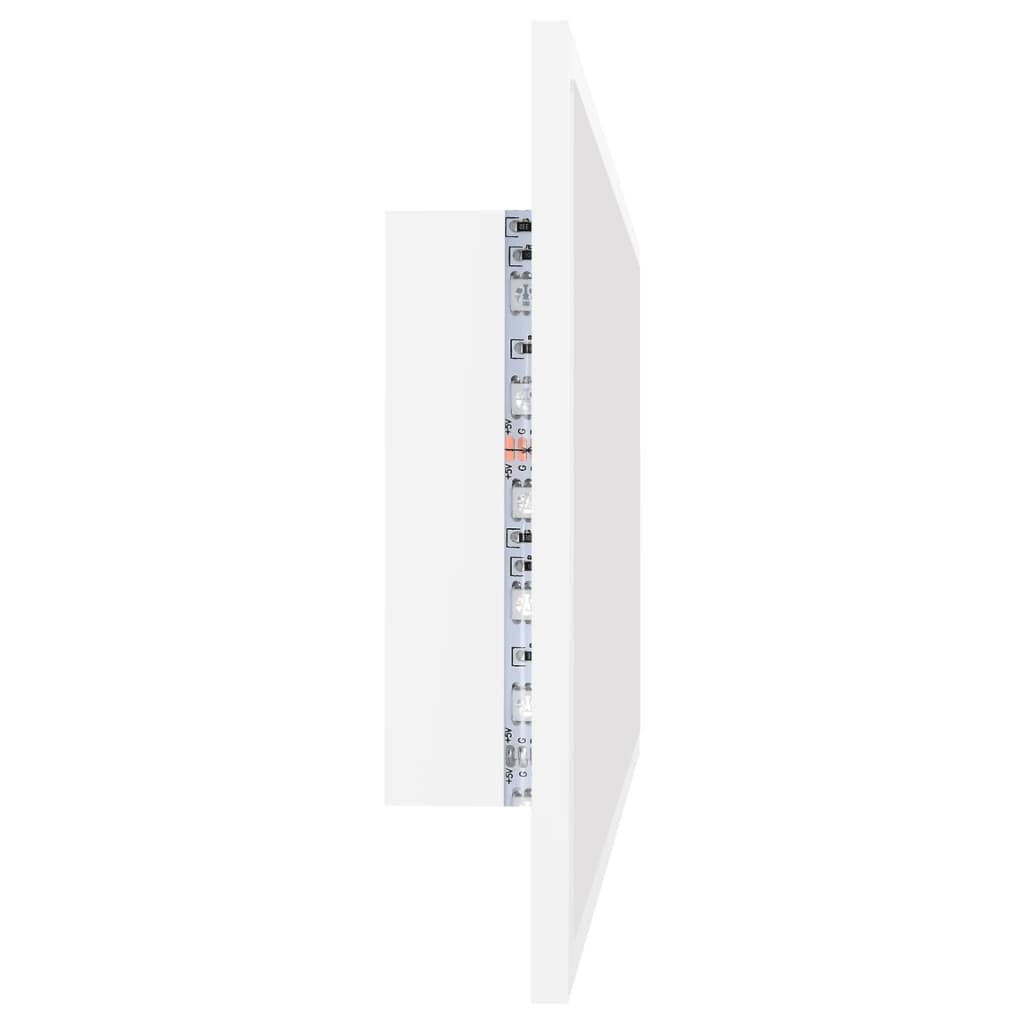 Badkamerspiegel LED 90x8,5x37 cm acryl wit is nu te koop bij PeponiXL, paradijselijk wonen!