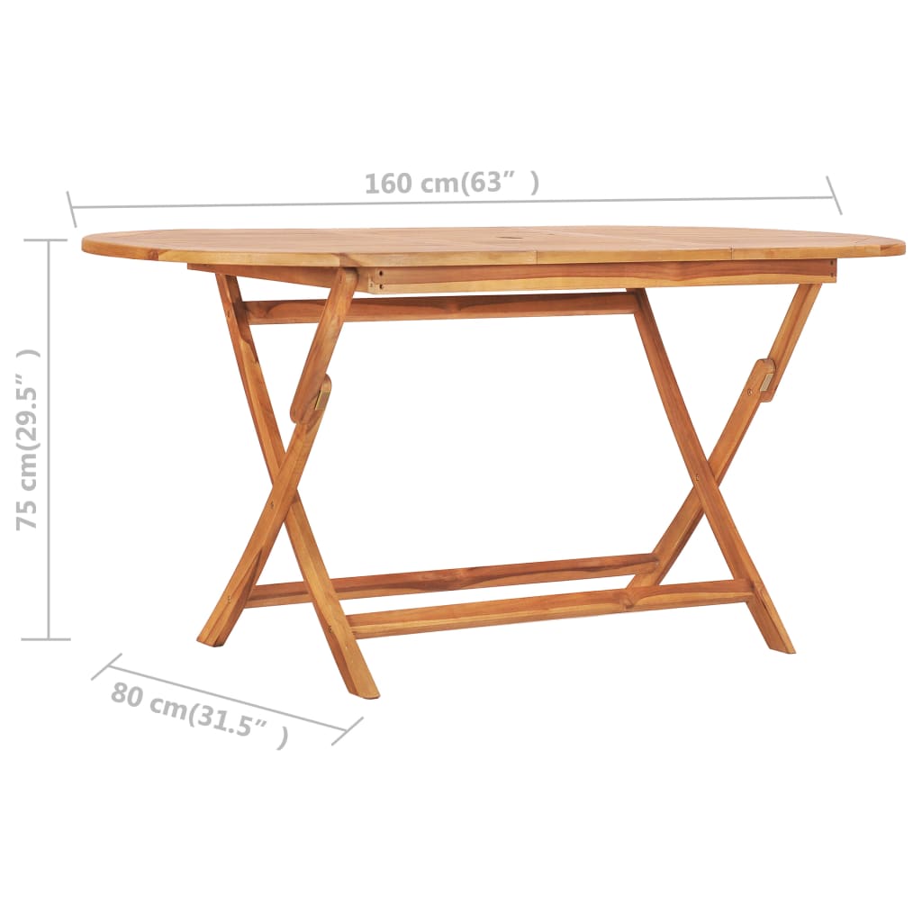 9-delige Tuinset inklapbaar massief teakhout is nu te koop bij PeponiXL, paradijselijk wonen!