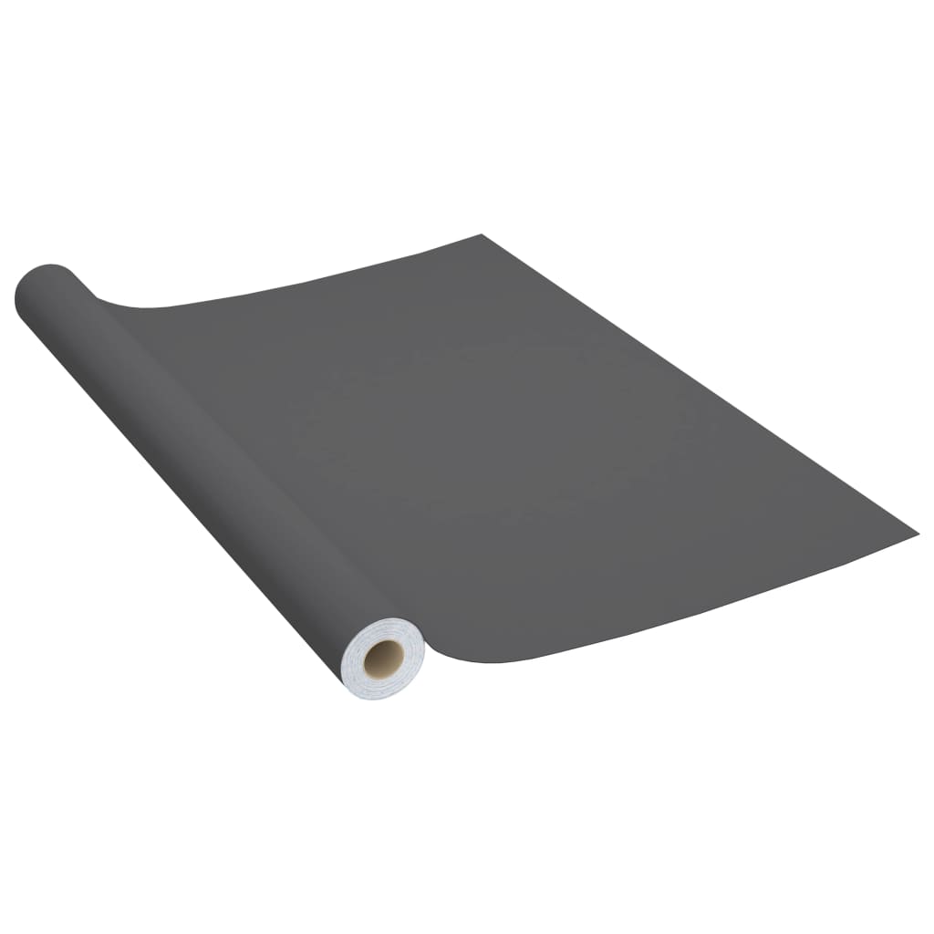 Meubelfolies zelfklevend 2 st 500x90 cm PVC grijs is nu te koop bij PeponiXL, paradijselijk wonen!