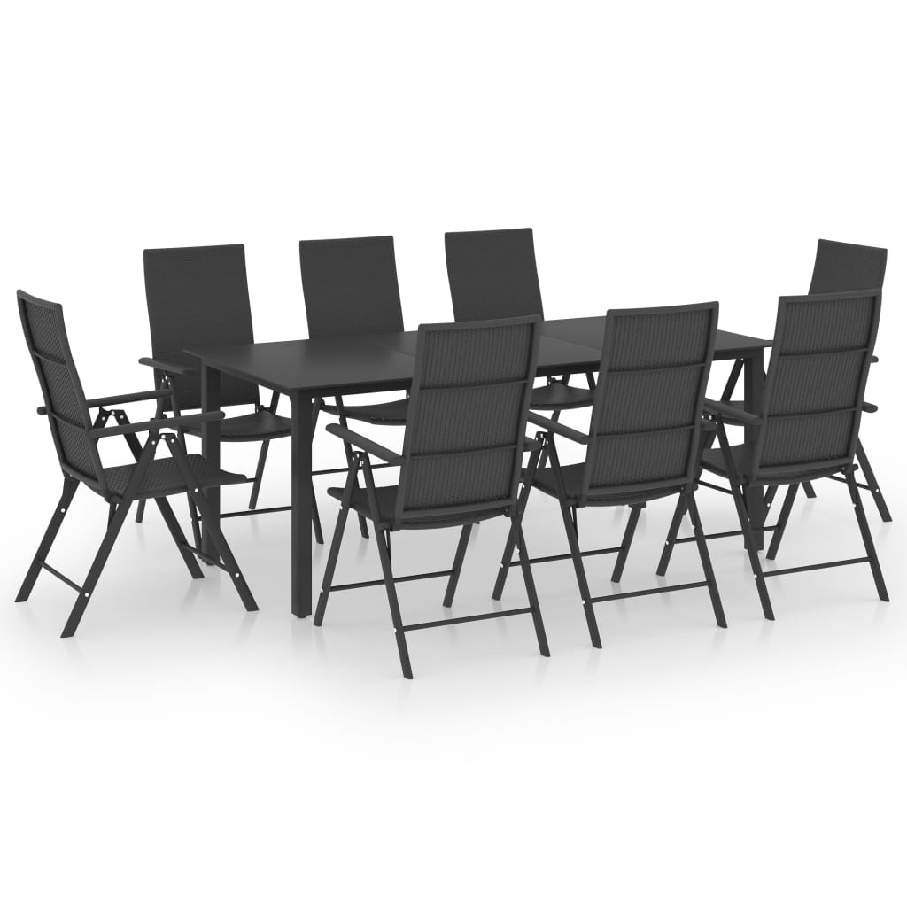 9-delige Tuinset zwart is nu te koop bij PeponiXL, paradijselijk wonen!