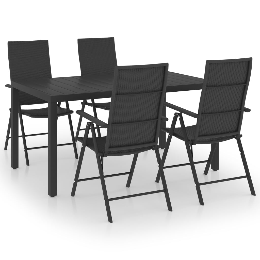 5-delige Tuinset zwart is nu te koop bij PeponiXL, paradijselijk wonen!