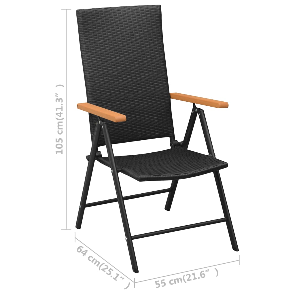 3-delige Tuinset zwart en bruin is nu te koop bij PeponiXL, paradijselijk wonen!