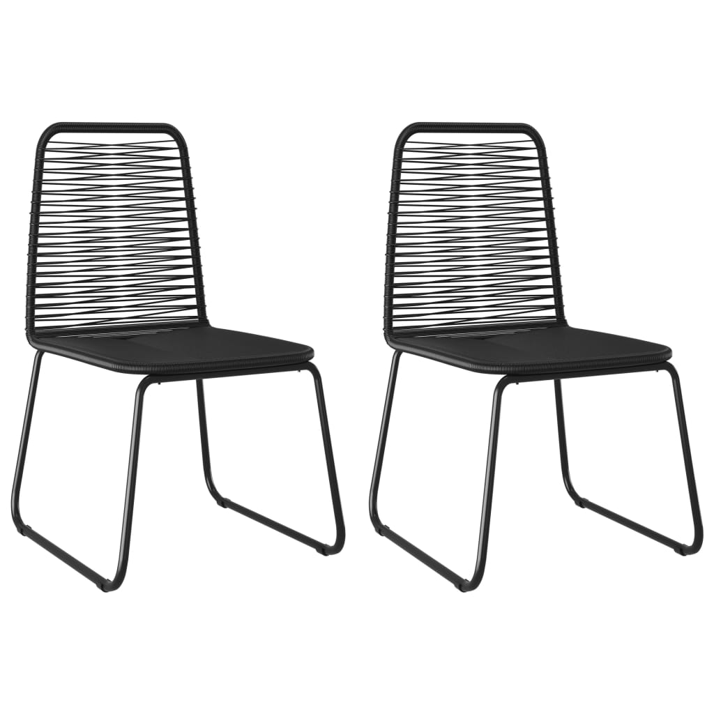 3-delige Tuinset PVC-rattan zwart is nu te koop bij PeponiXL, paradijselijk wonen!