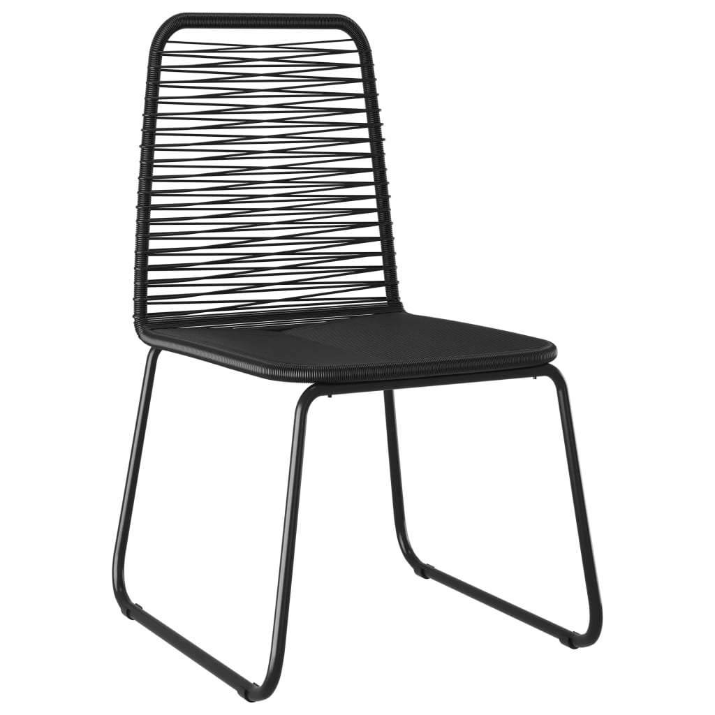 3-delige Tuinset PVC-rattan zwart is nu te koop bij PeponiXL, paradijselijk wonen!