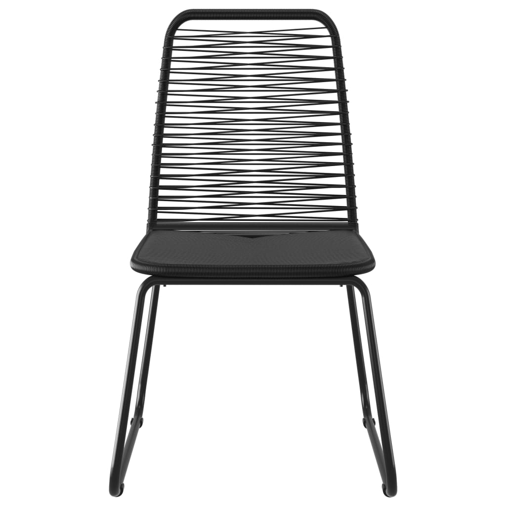 3-delige Tuinset PVC-rattan zwart is nu te koop bij PeponiXL, paradijselijk wonen!