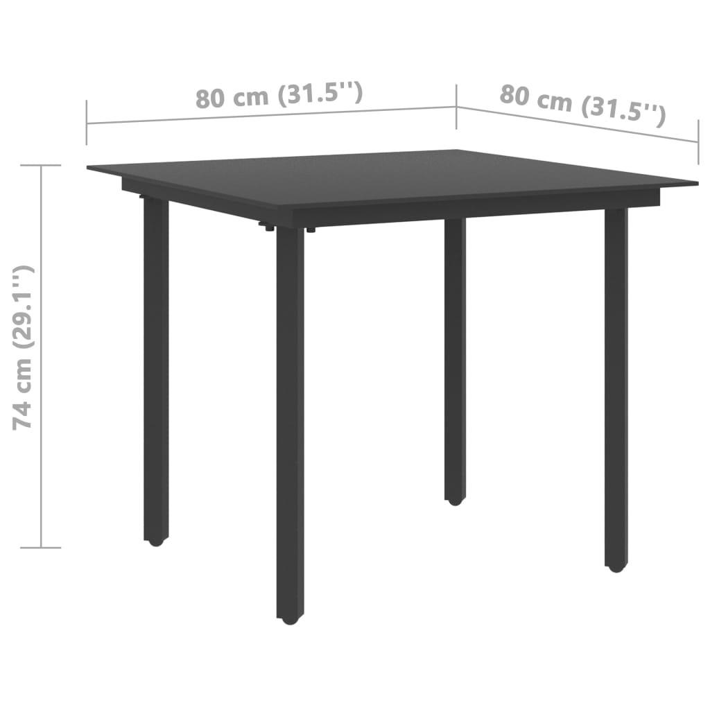 3-delige Tuinset PVC-rattan zwart is nu te koop bij PeponiXL, paradijselijk wonen!