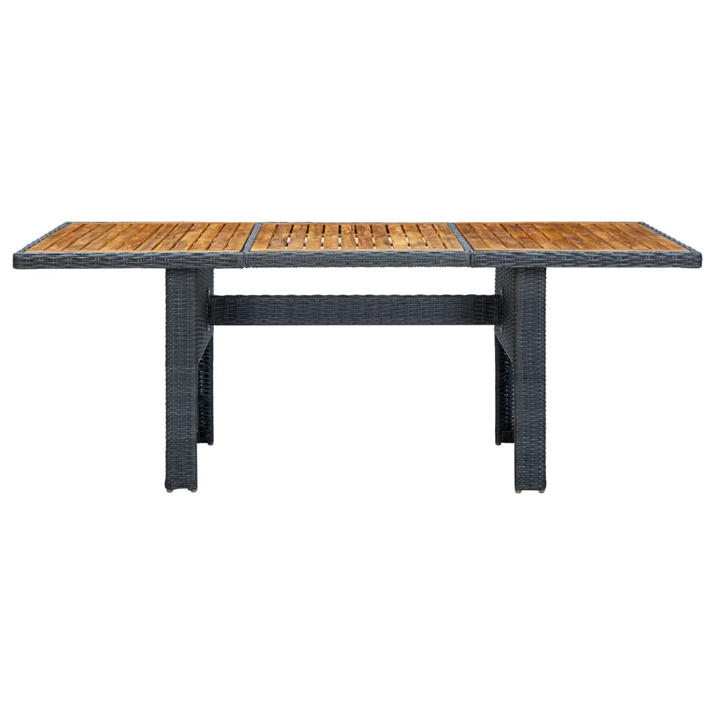 9-delige Tuinset met kussens poly rattan donkergrijs is nu te koop bij PeponiXL, paradijselijk wonen!