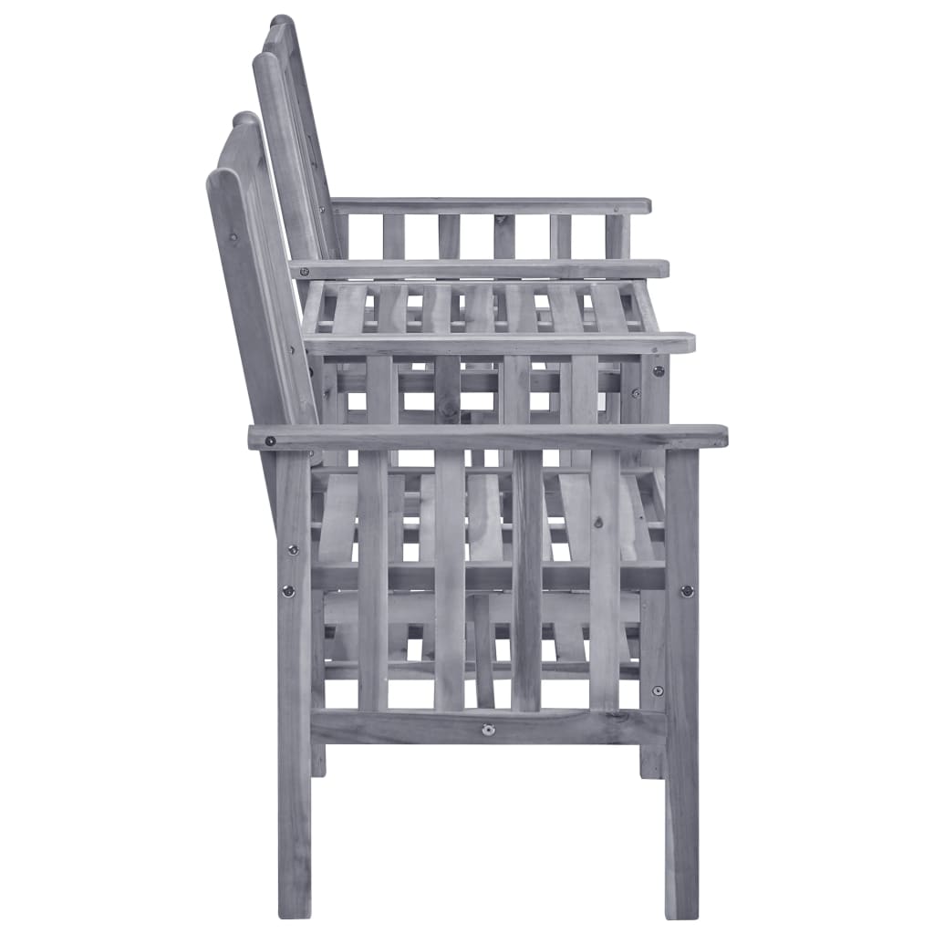 Tuinstoelen met tafeltje en kussens massief acaciahout is nu te koop bij PeponiXL, paradijselijk wonen!