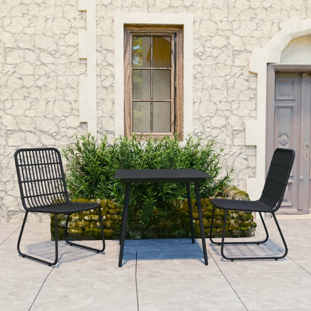 3-delige Tuinset poly rattan en glas is nu te koop bij PeponiXL, paradijselijk wonen!