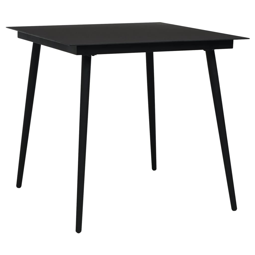 3-delige Tuinset PVC-rattan zwart is nu te koop bij PeponiXL, paradijselijk wonen!