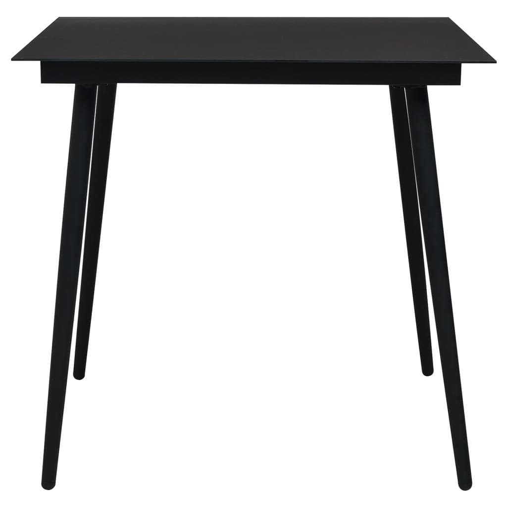 3-delige Tuinset PVC-rattan zwart is nu te koop bij PeponiXL, paradijselijk wonen!