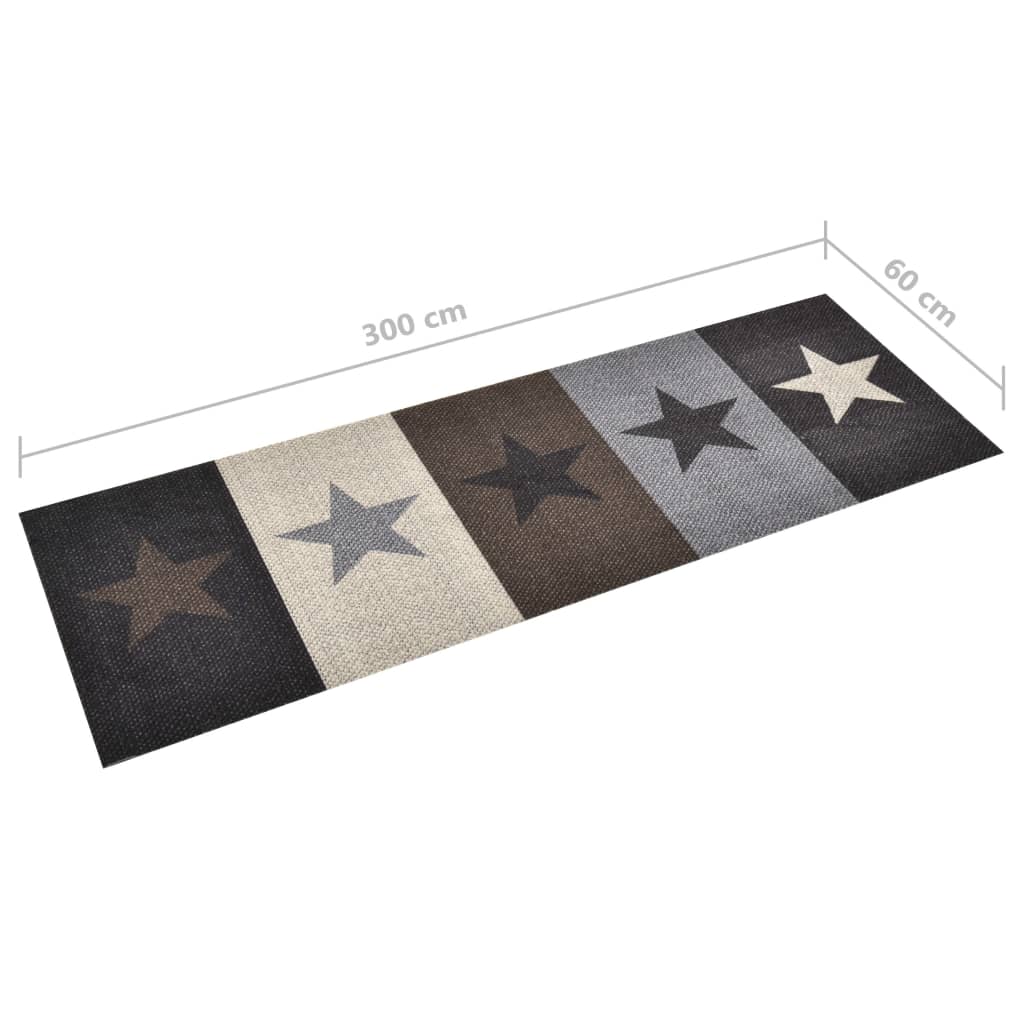 Keukenmat wasbaar Stars 60x300 cm is nu te koop bij PeponiXL, paradijselijk wonen!