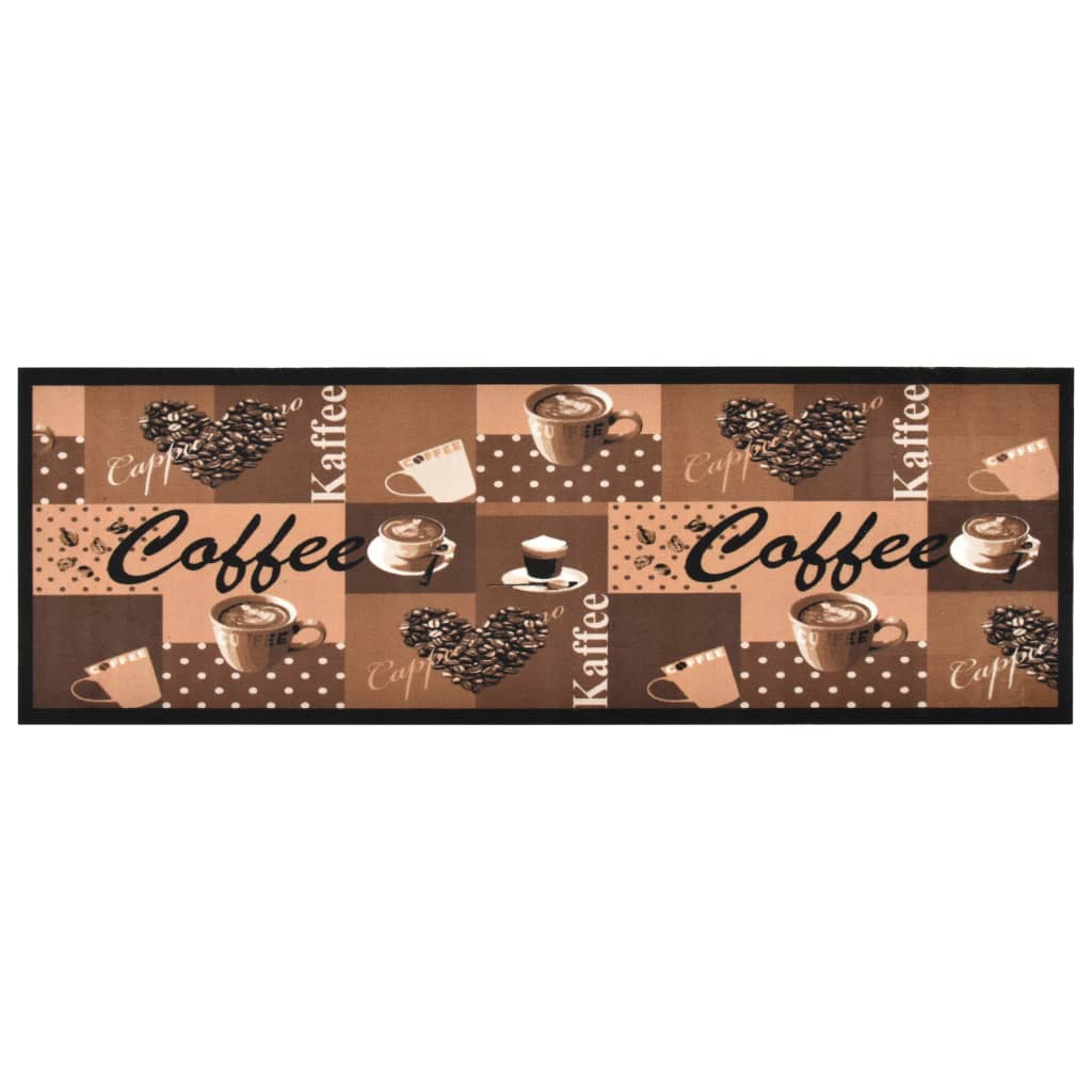 Keukenmat wasbaar Coffee 60x300 cm bruin is nu te koop bij PeponiXL, paradijselijk wonen!