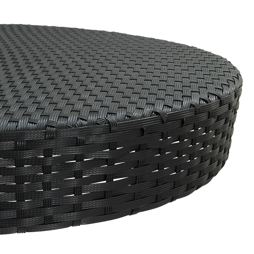 5-delige Tuinbarset met kussens poly rattan zwart is nu te koop bij PeponiXL, paradijselijk wonen!