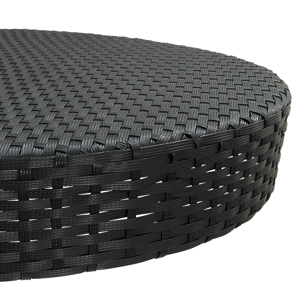 5-delige Tuinbarset met kussens poly rattan zwart is nu te koop bij PeponiXL, paradijselijk wonen!