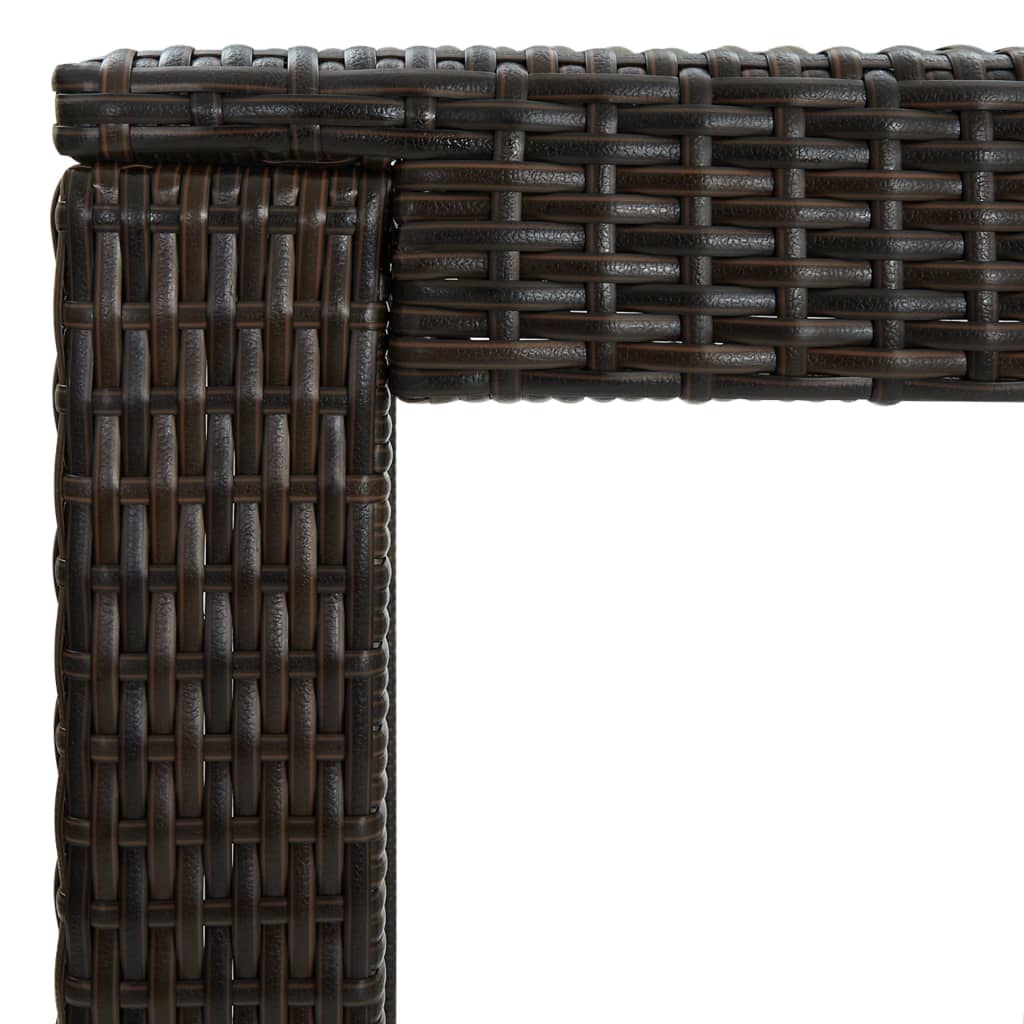 3-delige Tuinbarset met kussens poly rattan bruin is nu te koop bij PeponiXL, paradijselijk wonen!