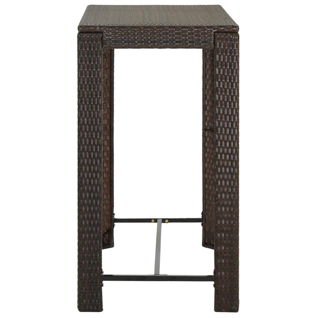 5-delige Tuinbarset met kussens poly rattan bruin is nu te koop bij PeponiXL, paradijselijk wonen!