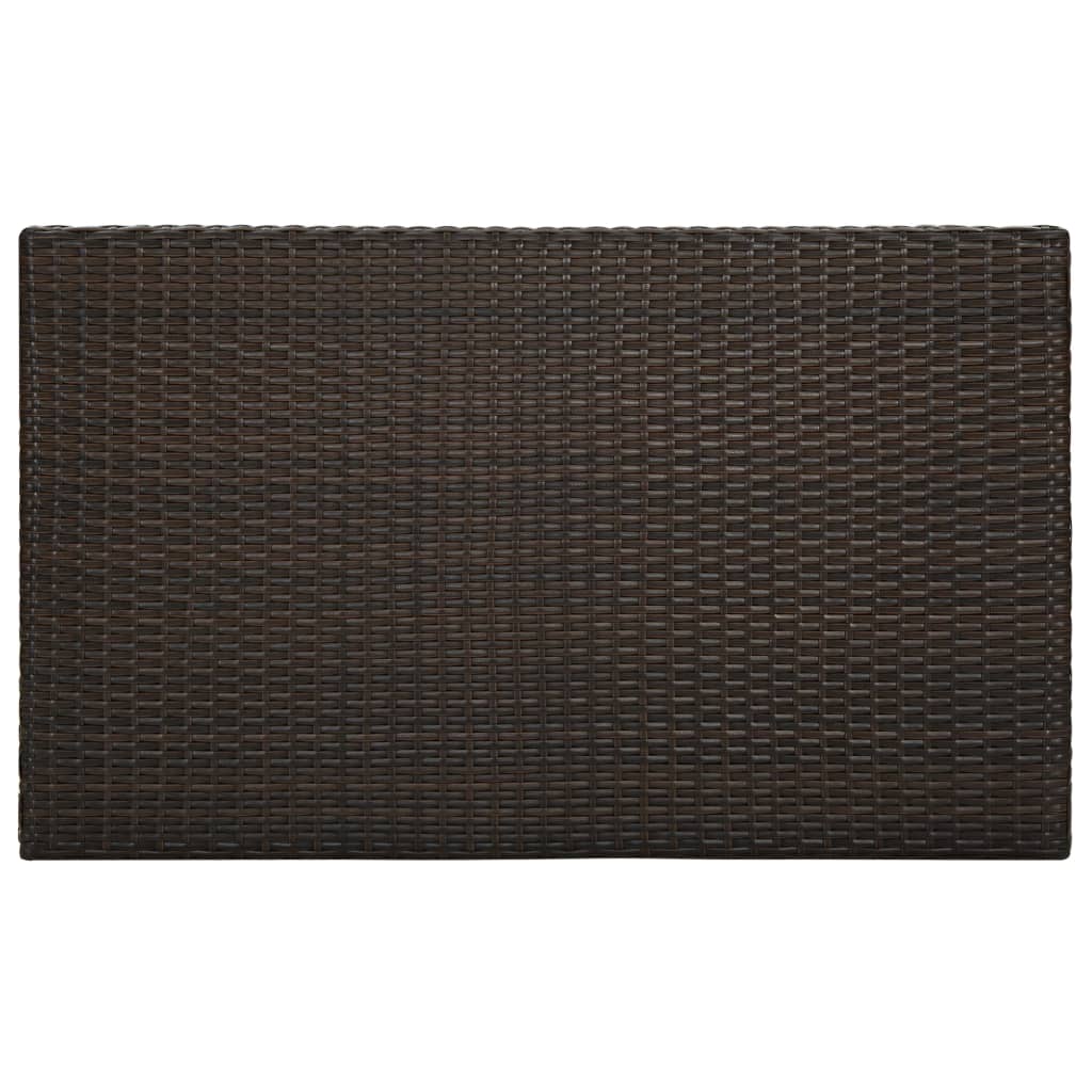 5-delige Tuinbarset met kussens poly rattan bruin is nu te koop bij PeponiXL, paradijselijk wonen!