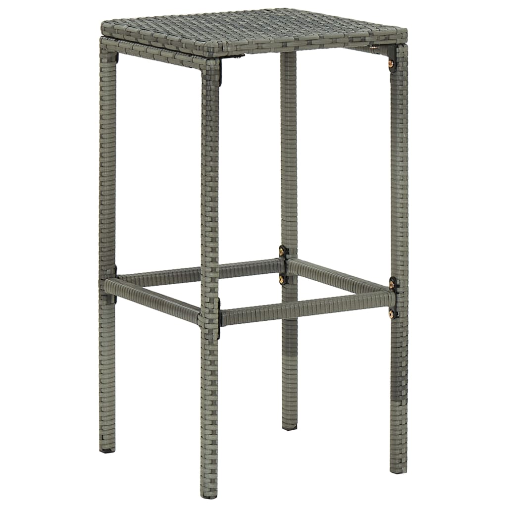 5-delige Tuinbarset met kussens poly rattan grijs is nu te koop bij PeponiXL, paradijselijk wonen!