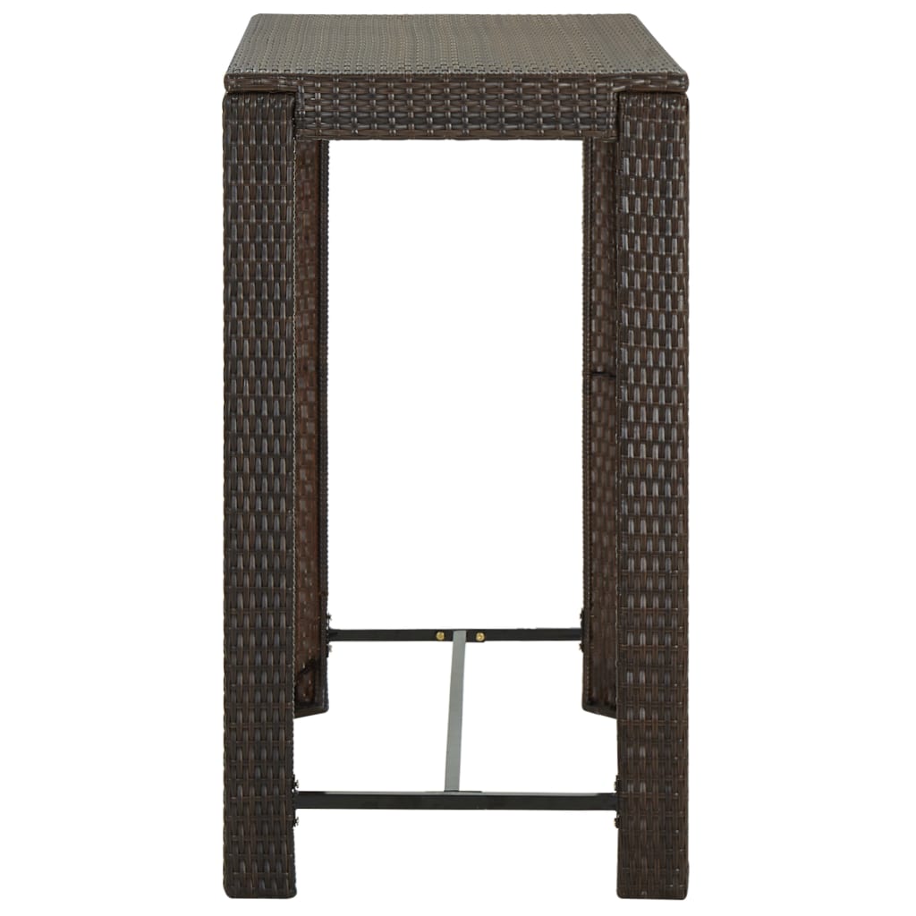 7-delige Tuinbarset met kussens poly rattan bruin is nu te koop bij PeponiXL, paradijselijk wonen!