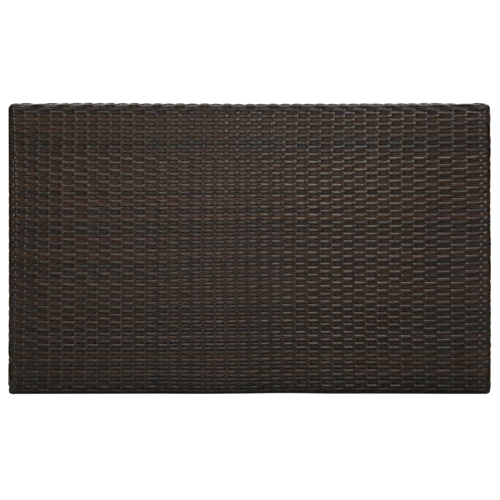 7-delige Tuinbarset met kussens poly rattan bruin is nu te koop bij PeponiXL, paradijselijk wonen!