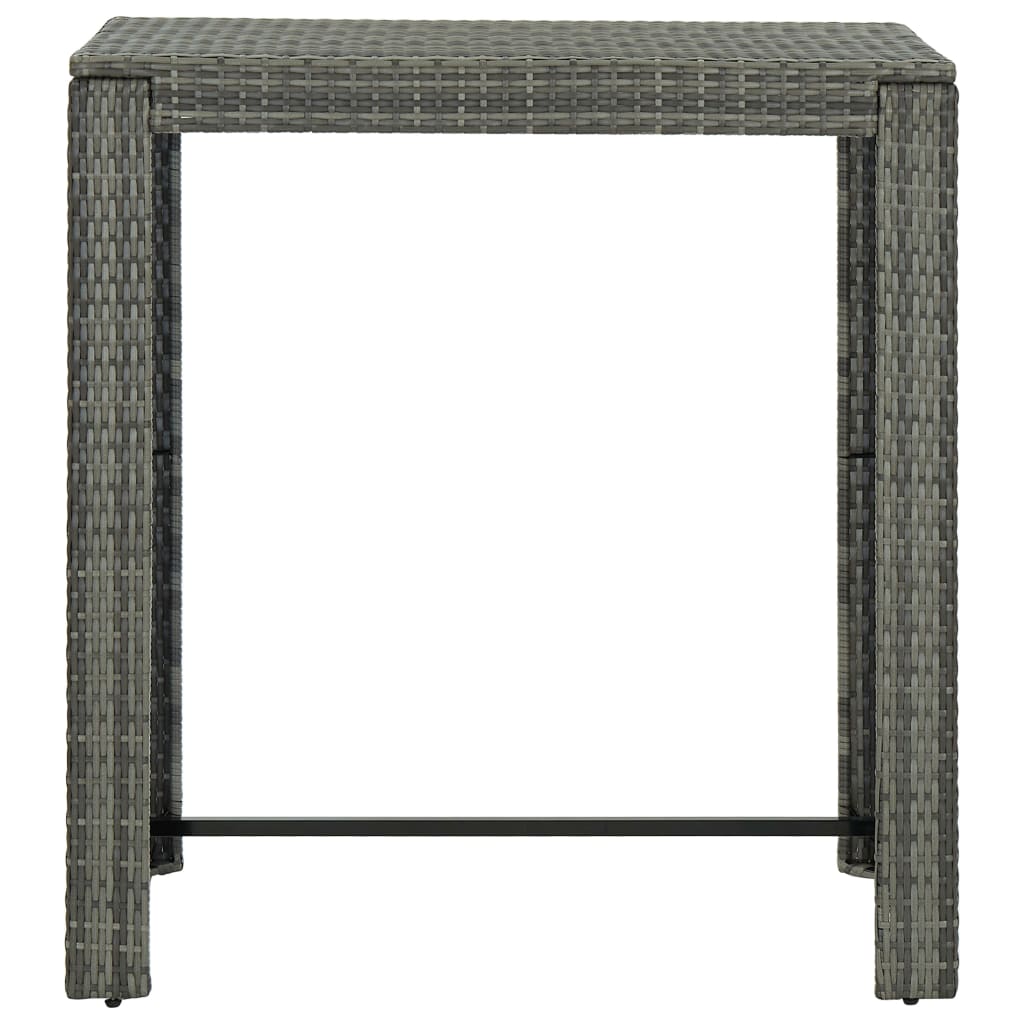 7-delige Tuinbarset met kussens poly rattan grijs is nu te koop bij PeponiXL, paradijselijk wonen!