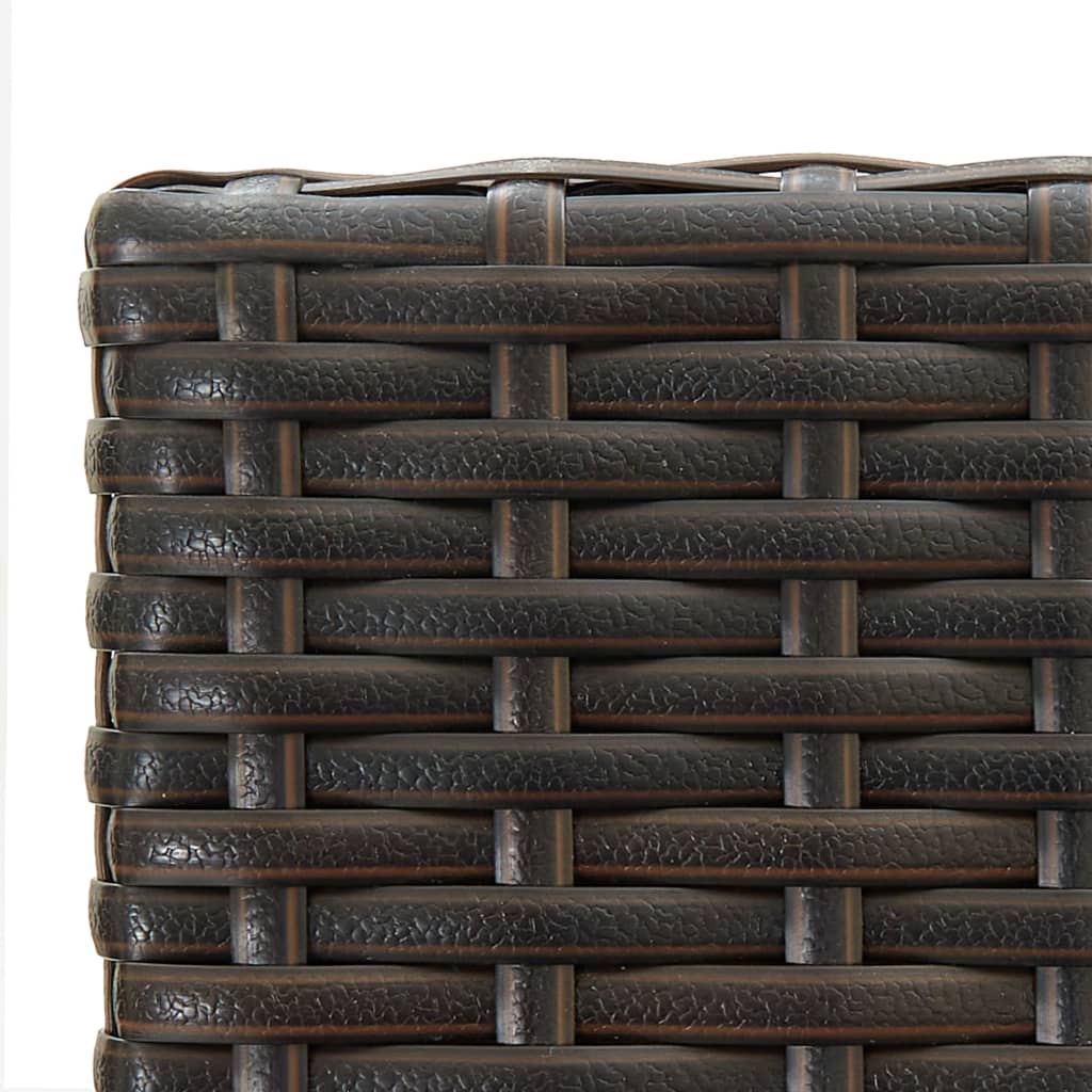 5-delige Tuinbarset met armleuningen poly rattan bruin is nu te koop bij PeponiXL, paradijselijk wonen!