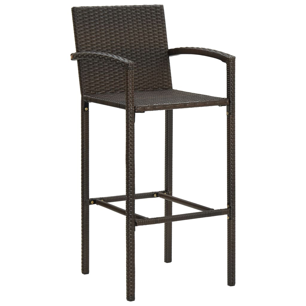 5-delige Tuinbarset poly rattan bruin is nu te koop bij PeponiXL, paradijselijk wonen!