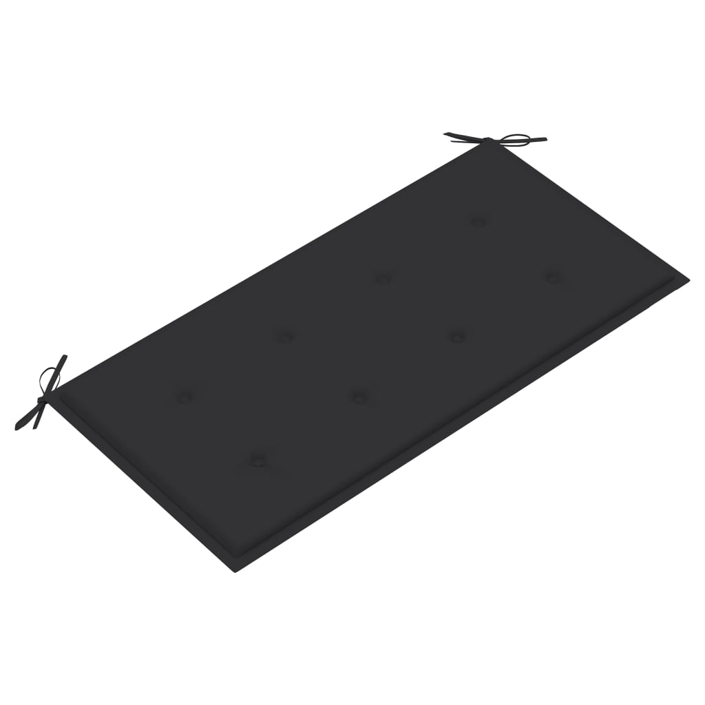 Tuinbank met antracietkleurig kussen 112 cm massief teakhout is nu te koop bij PeponiXL, paradijselijk wonen!