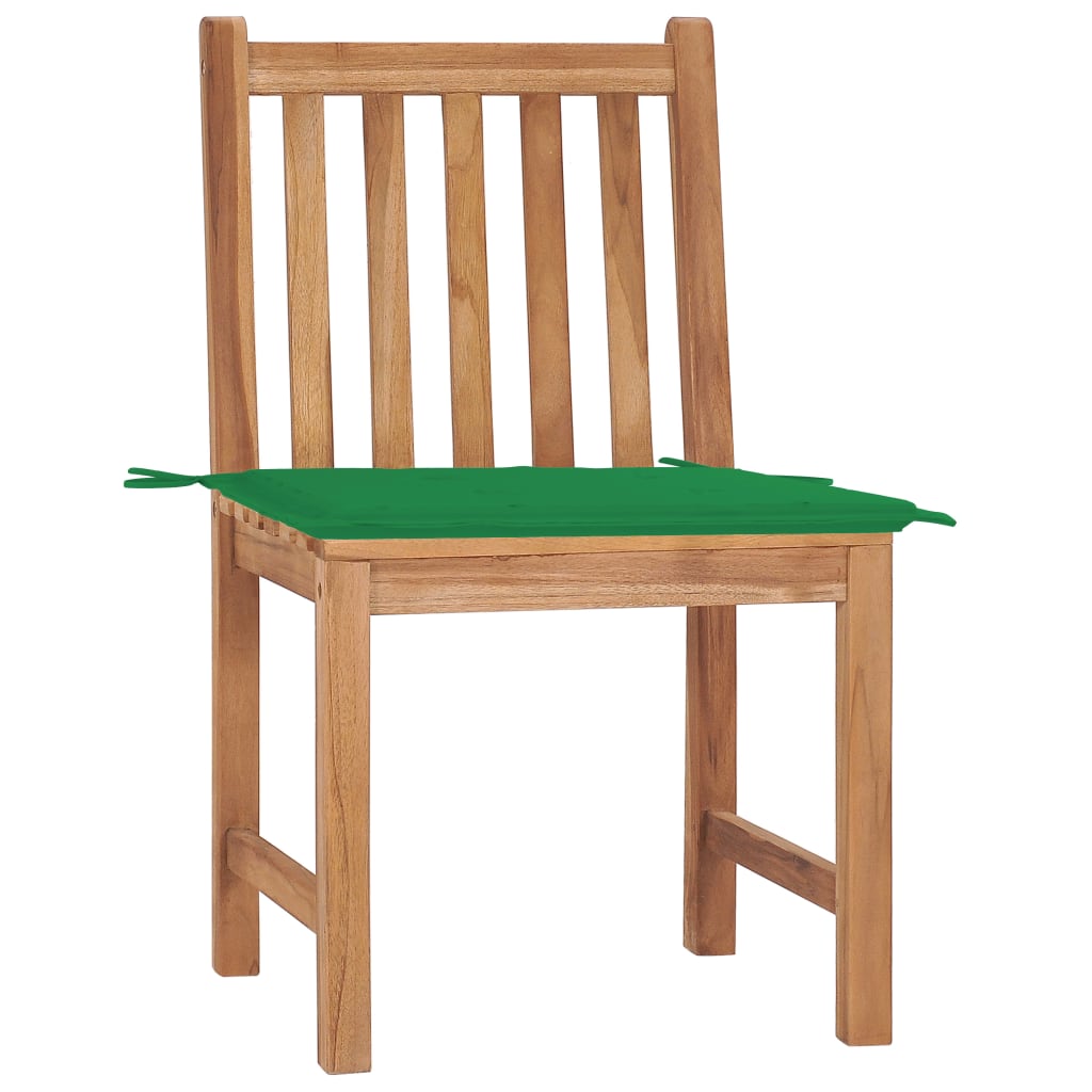 Tuinstoelen 2 st met kussens massief teakhout is nu te koop bij PeponiXL, paradijselijk wonen!
