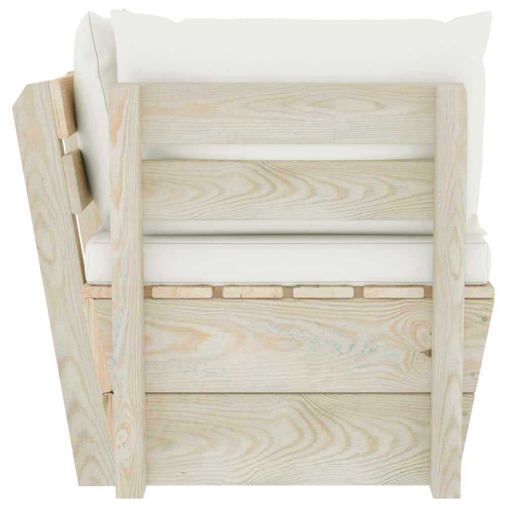 Tuinhoekbank met kussens pallet geïmpregneerd vurenhout is nu te koop bij PeponiXL, paradijselijk wonen!