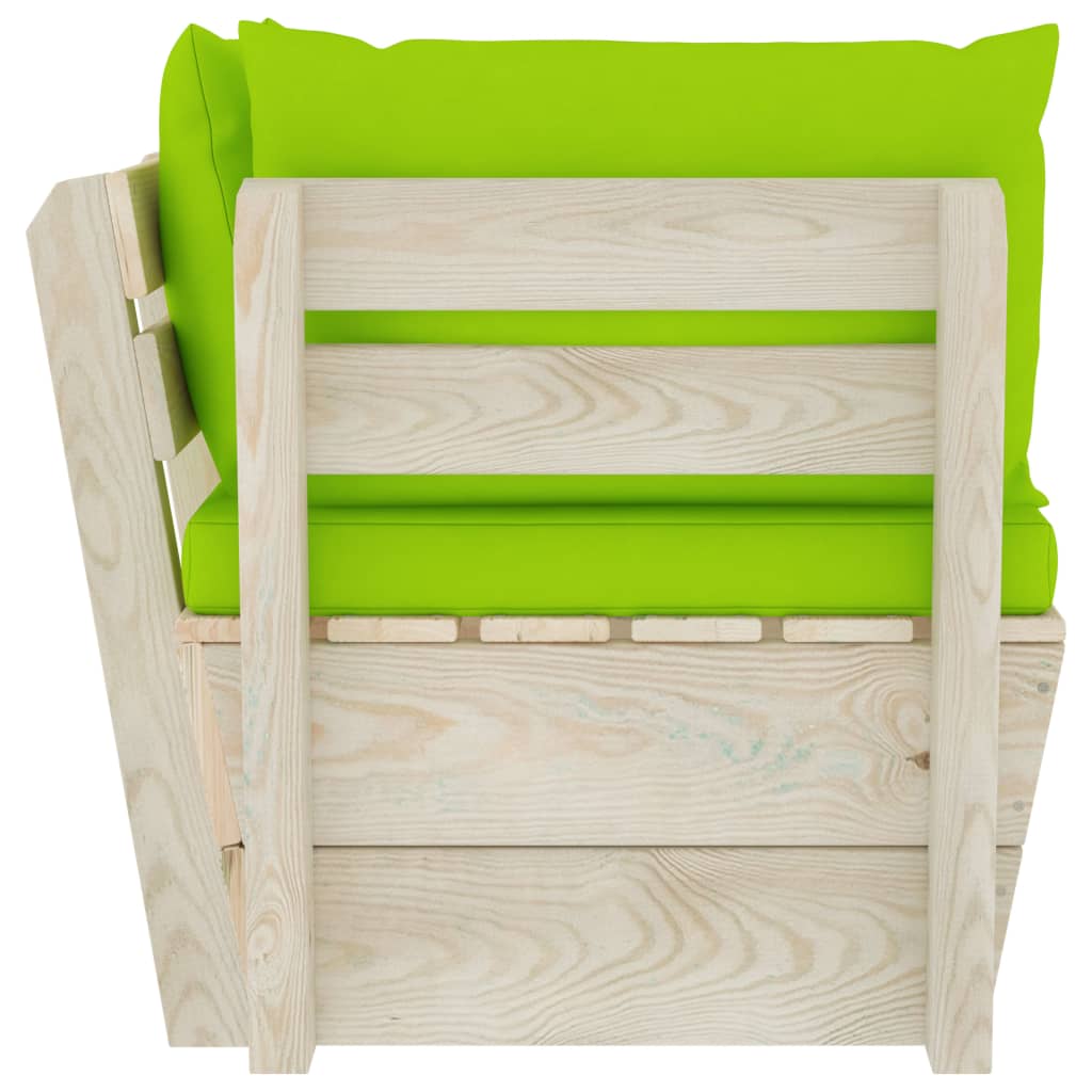 Tuinhoekbank met kussens pallet geïmpregneerd vurenhout is nu te koop bij PeponiXL, paradijselijk wonen!