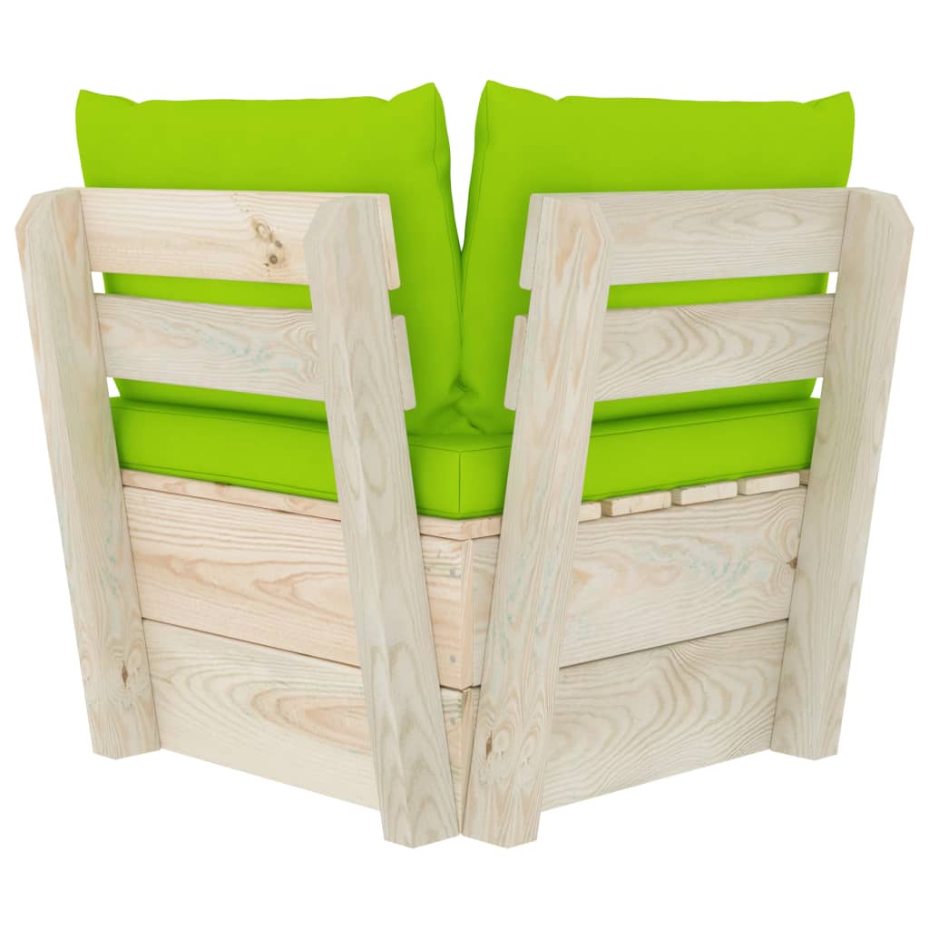 Tuinhoekbank met kussens pallet geïmpregneerd vurenhout is nu te koop bij PeponiXL, paradijselijk wonen!
