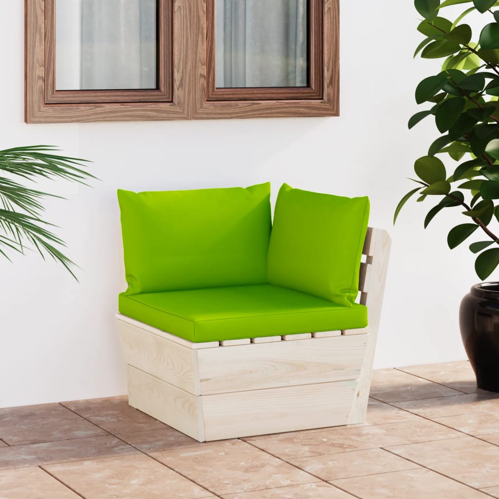 Tuinhoekbank met kussens pallet geïmpregneerd vurenhout is nu te koop bij PeponiXL, paradijselijk wonen!