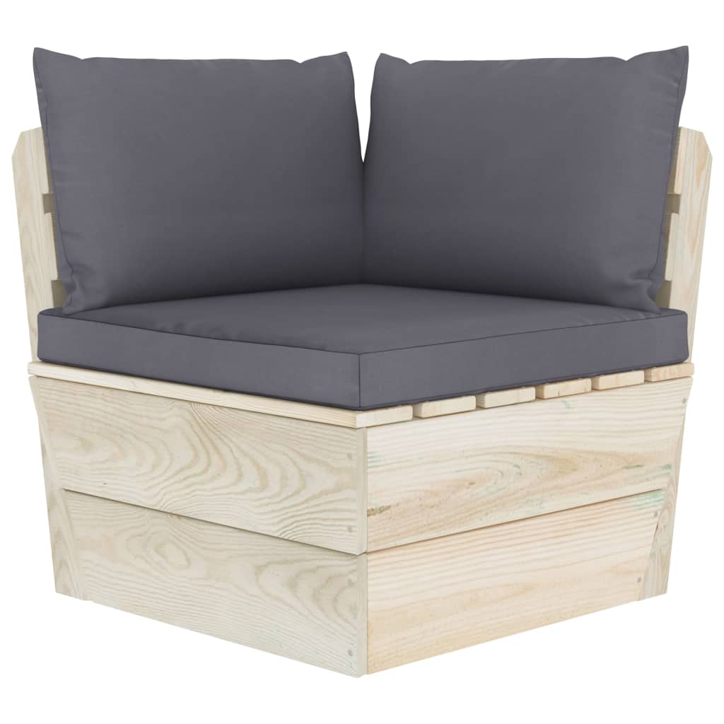 Tuinbank 2-zits met kussens pallet vurenhout is nu te koop bij PeponiXL, paradijselijk wonen!