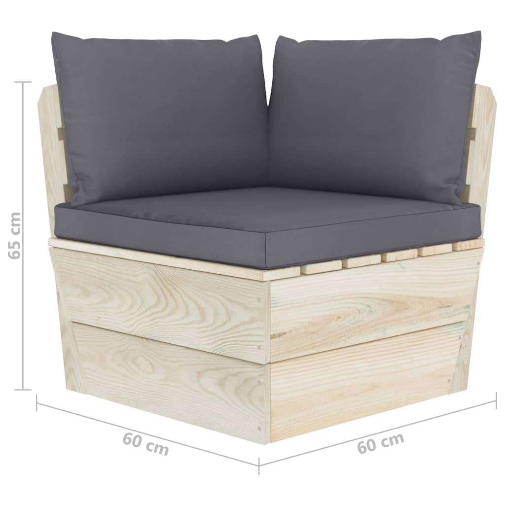 Tuinbank 2-zits met kussens pallet vurenhout is nu te koop bij PeponiXL, paradijselijk wonen!
