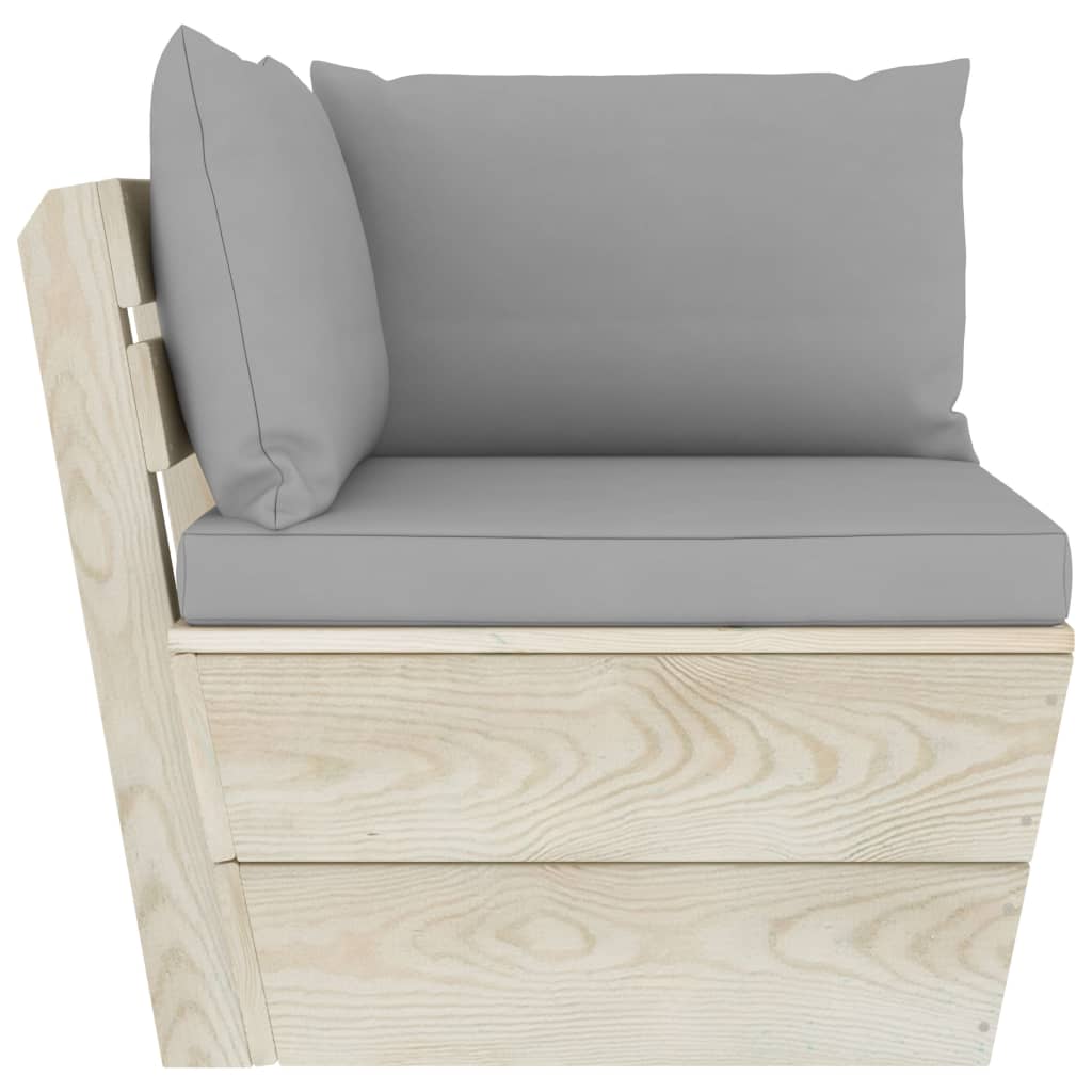 Tuinbank 2-zits met kussens pallet vurenhout is nu te koop bij PeponiXL, paradijselijk wonen!