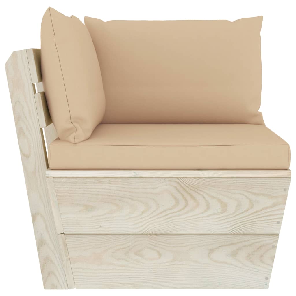 Tuinbank 2-zits met kussens pallet vurenhout is nu te koop bij PeponiXL, paradijselijk wonen!