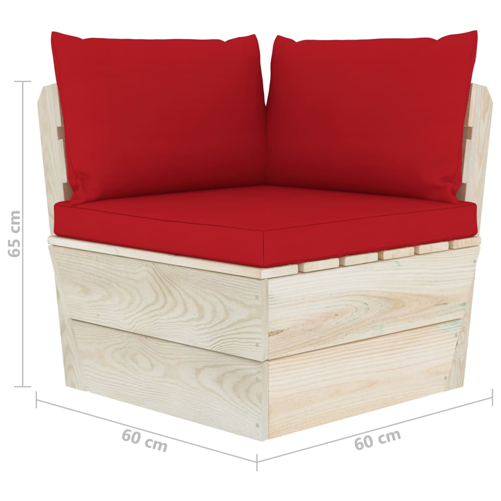 Tuinbank 2-zits met kussens pallet vurenhout is nu te koop bij PeponiXL, paradijselijk wonen!