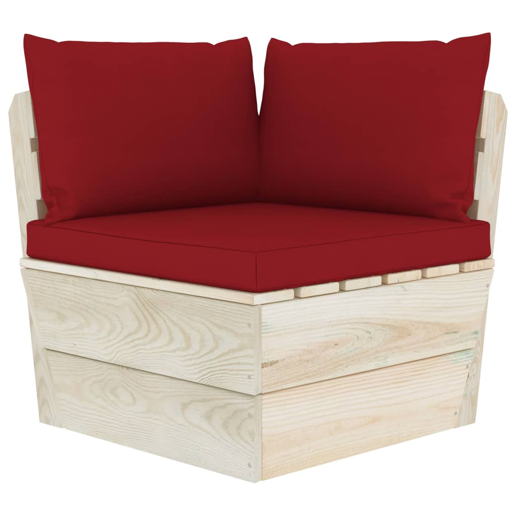 Tuinbank 2-zits met kussens pallet vurenhout is nu te koop bij PeponiXL, paradijselijk wonen!