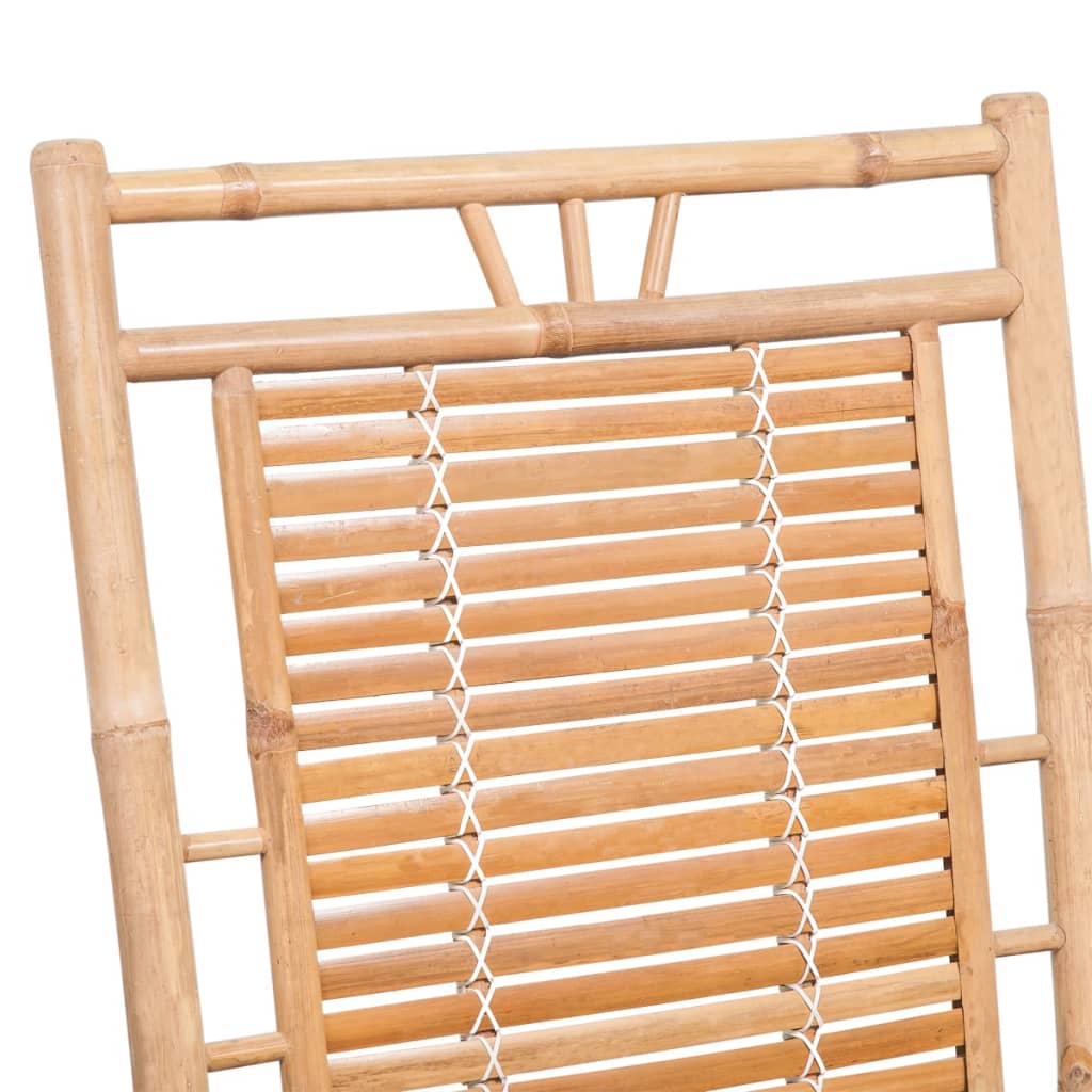 Schommelstoel met kussen bamboe is nu te koop bij PeponiXL, paradijselijk wonen!