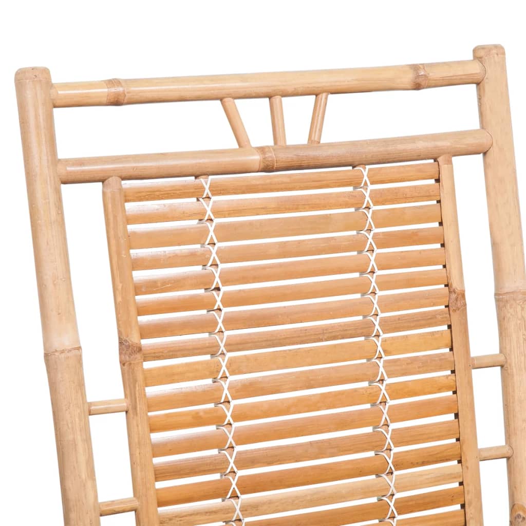Schommelstoel met kussen bamboe is nu te koop bij PeponiXL, paradijselijk wonen!